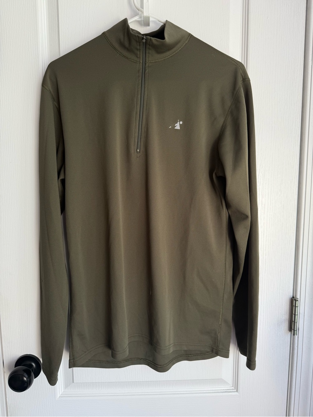 Eastern Mountain Sports Men's Olive Green Techwick Quarter-Zip Pullover